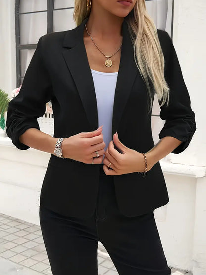 Deva™ | Blusa con maniche a tre quarti drappeggiate