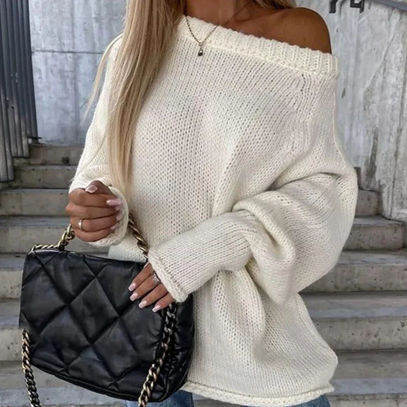 Maglione in maglia off-shoulder Eloise™