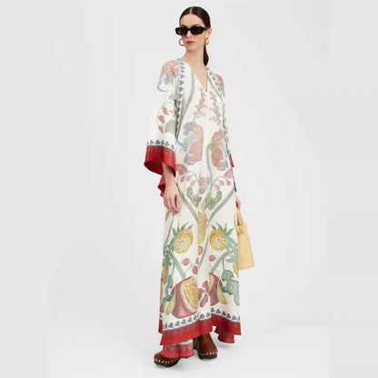 Abito maxi Floreale Esculpido Eleganza™