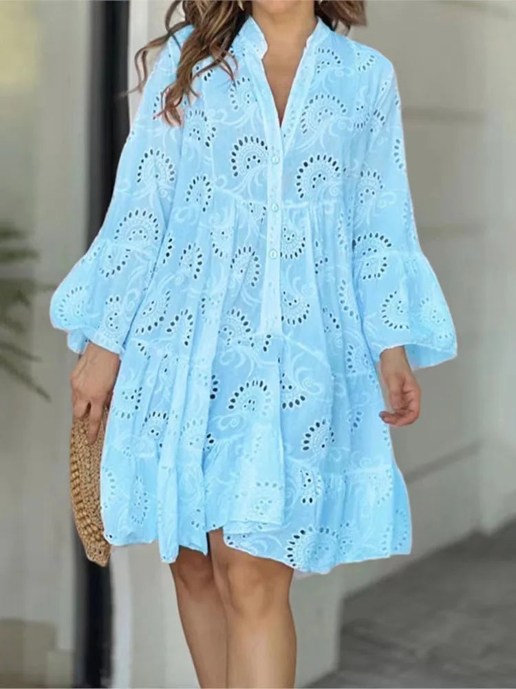 Robe Midi in pizzo Rosa - Eleganza Senza tempo