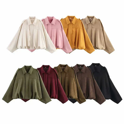 Giacca Diana – Bomber oversize Verde oliva