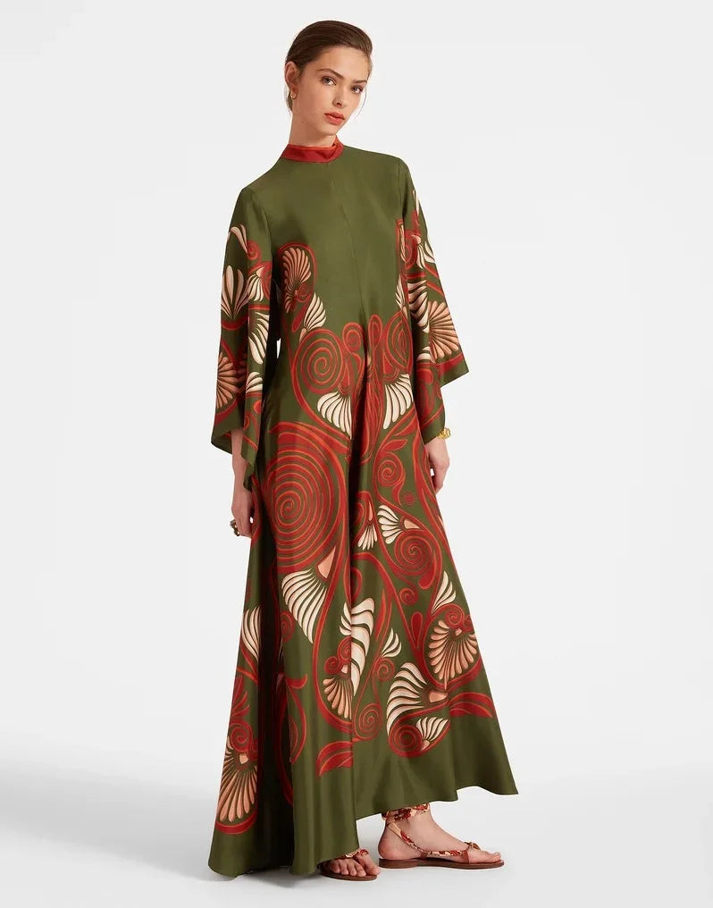 Abito maxi Floreale Esculpido Eleganza™
