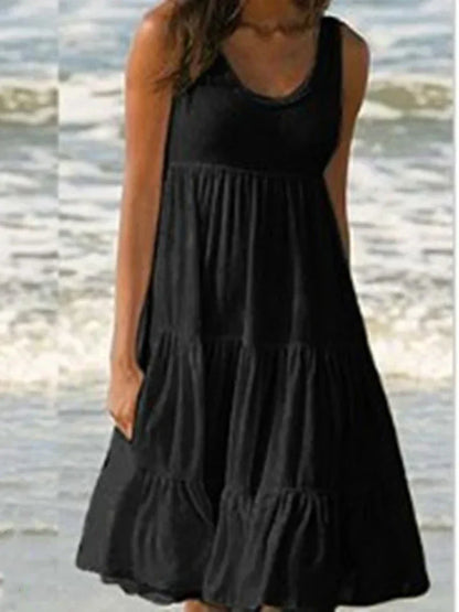 Layla™ - Mini Abito Senza maniche Boho