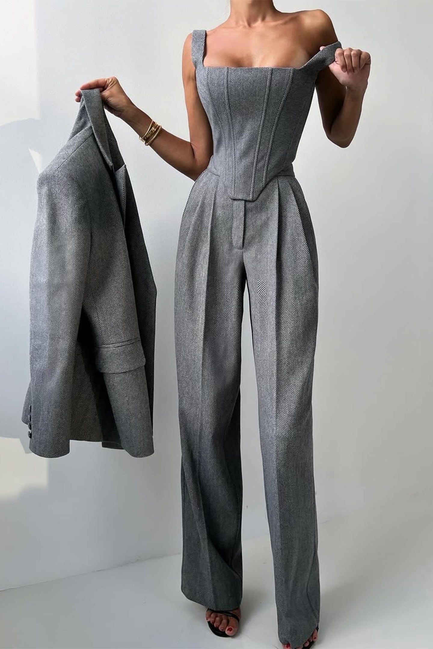 Grace | Set tre pezzi con Blazer di Doppio Bottone
