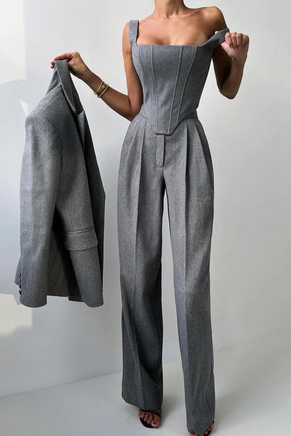 Grace | Set tre pezzi con Blazer di Doppio Bottone