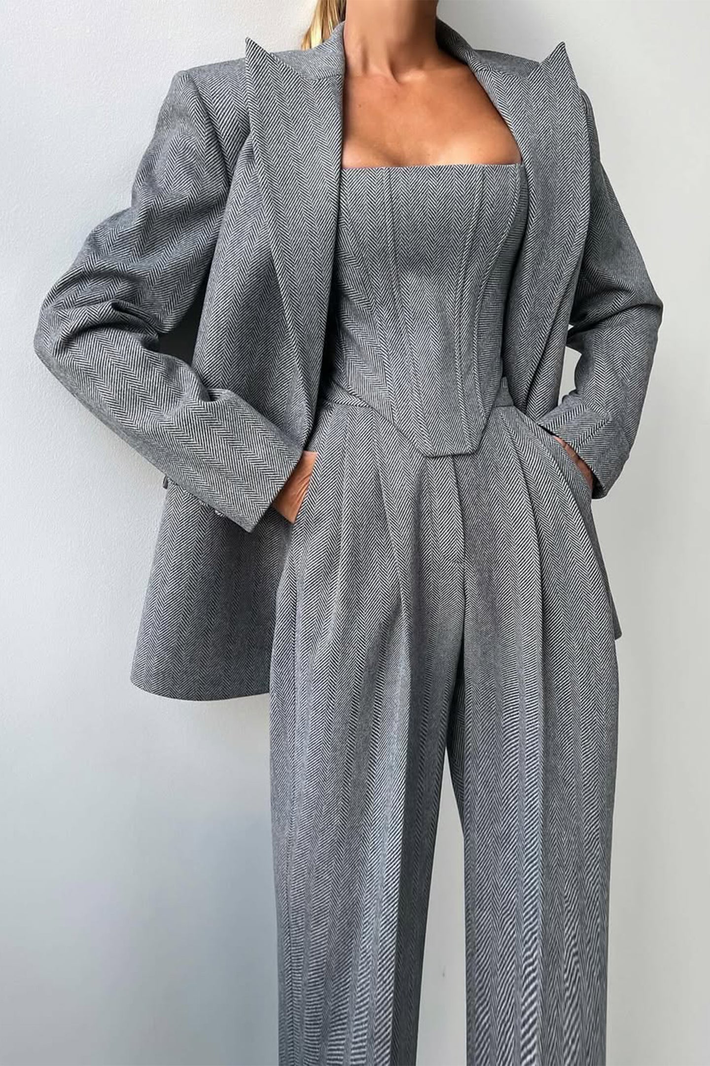 Grace | Set tre pezzi con Blazer di Doppio Bottone