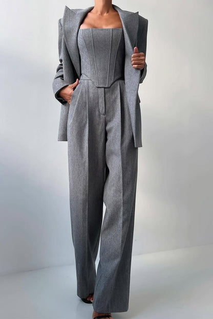 Grace | Set tre pezzi con Blazer di Doppio Bottone
