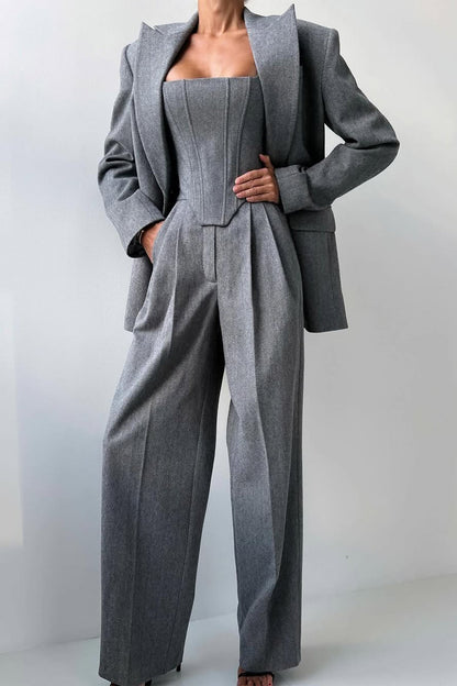 Grace | Set tre pezzi con Blazer di Doppio Bottone