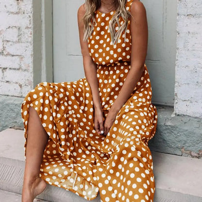 Abito Maxi con Pois Capri