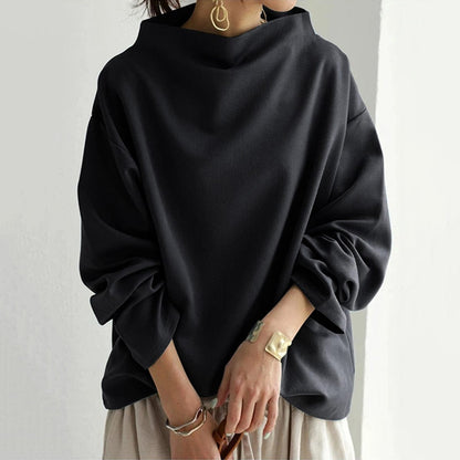 Elly | Top di Maglia Morbido con Collo alto