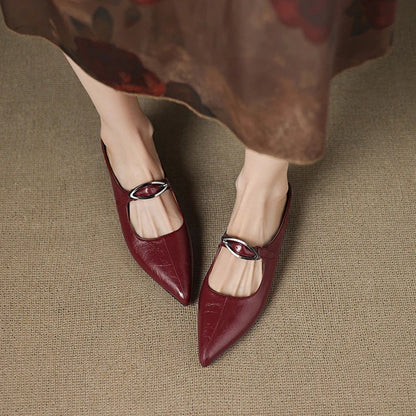 Clara – Mules in pelle naturale