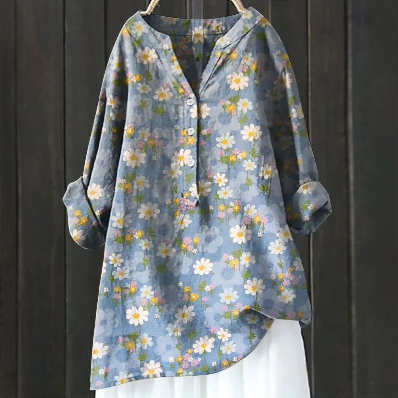 BLUSA LARGA DI FIORI ISALINE