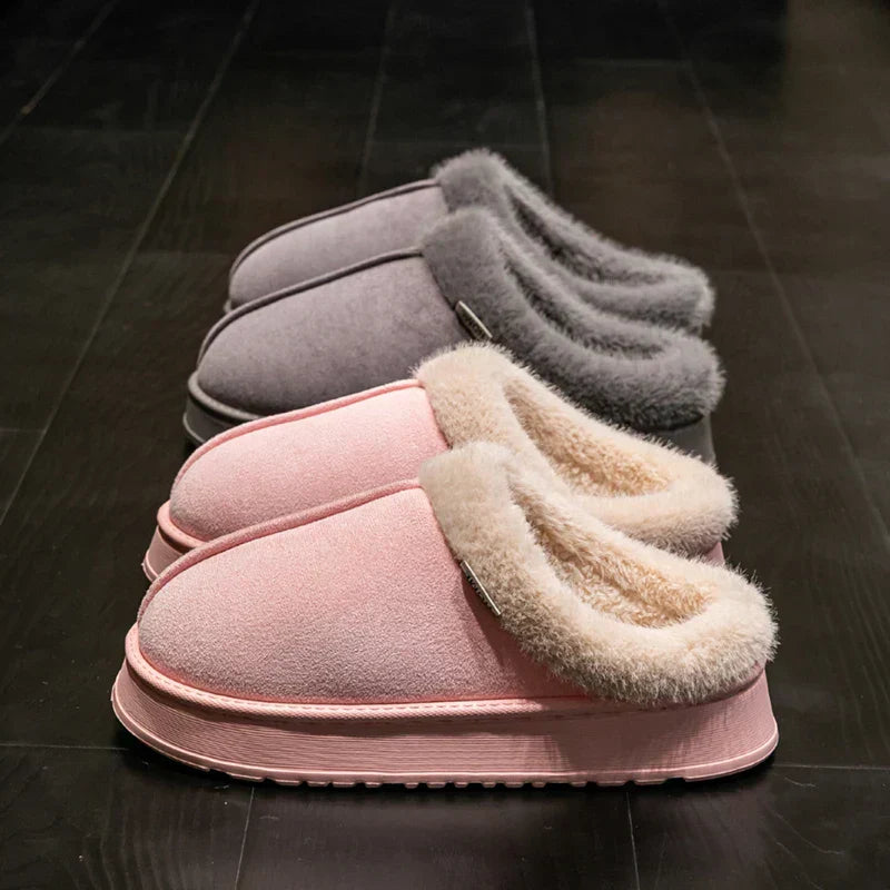 Pantuflas di Donna di Felpa per Interna con Fodera Cálido e Suola Antideslizante