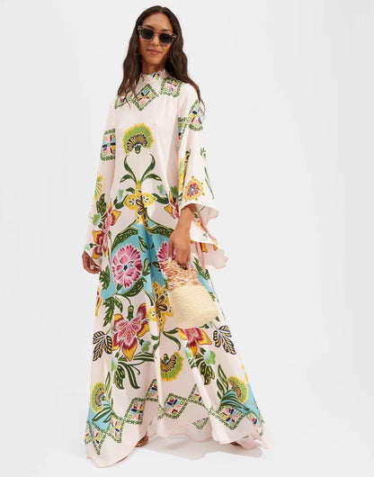 Abito maxi Floreale Esculpido Eleganza™
