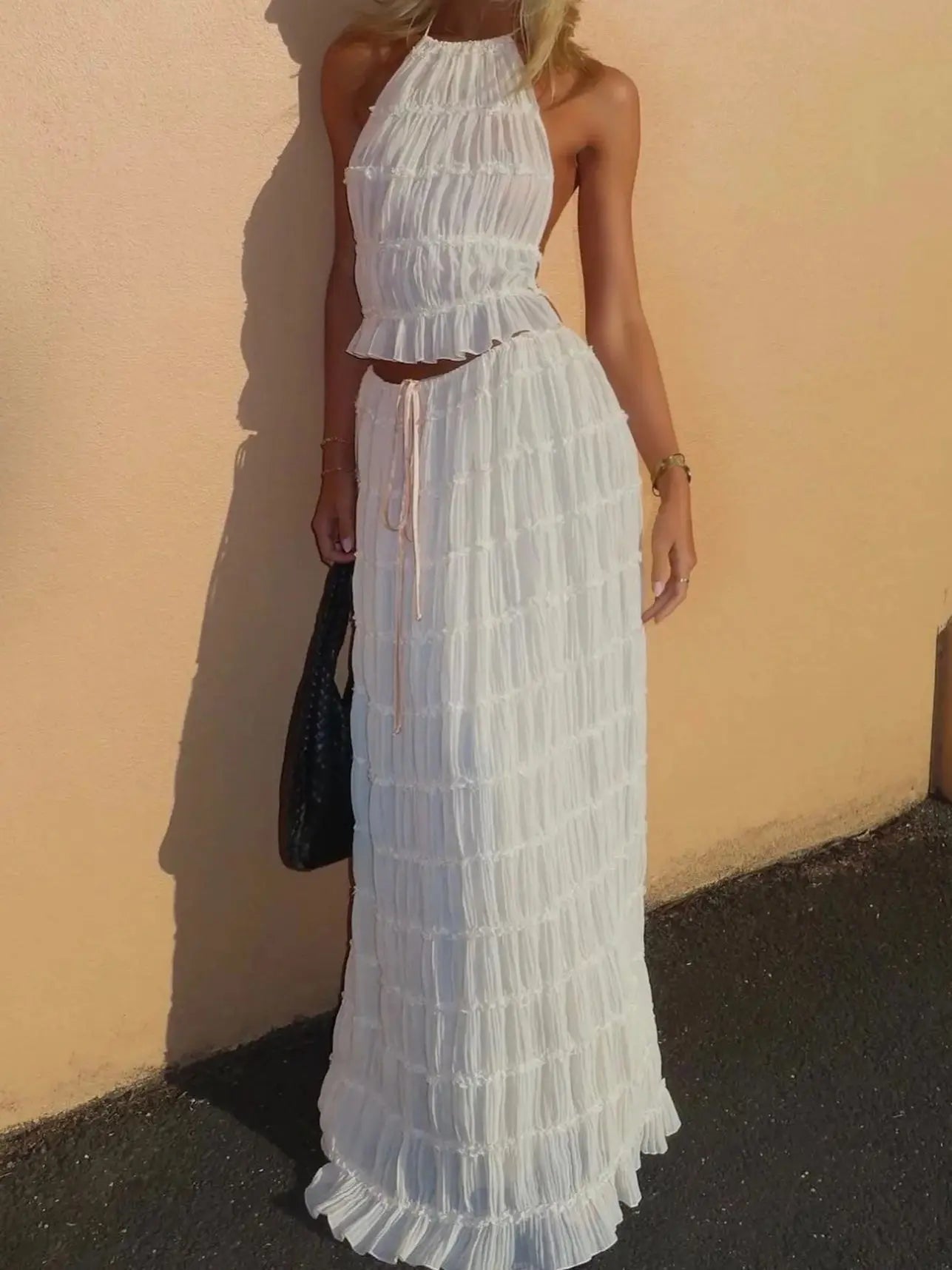 Kim - Set due pezzi Plissettato