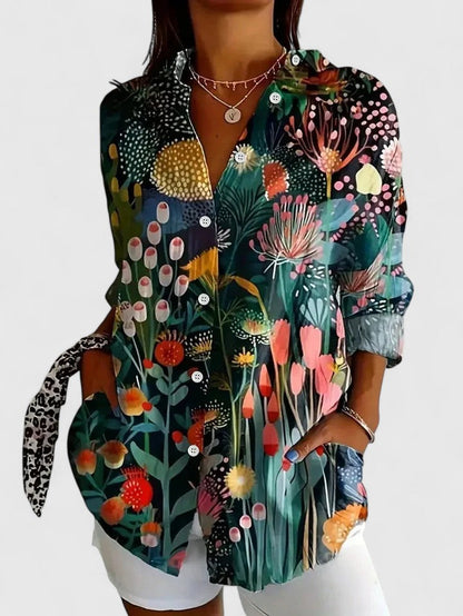 Anica - Blusa Artistica Vivaz con bottoni