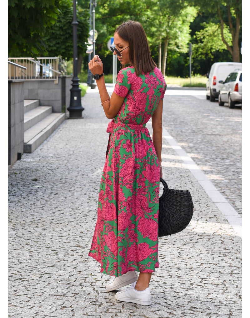 Yasmine | Abito elegante con scollo a V