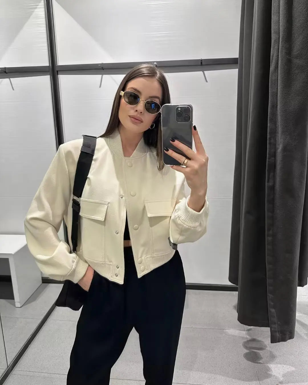 BELLA | Bomber a maniche lunghe Corto