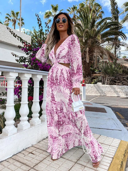 Abito Maxi con scollo a V Amélie
