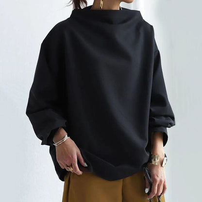 Elly | Top di Maglia Morbido con Collo alto