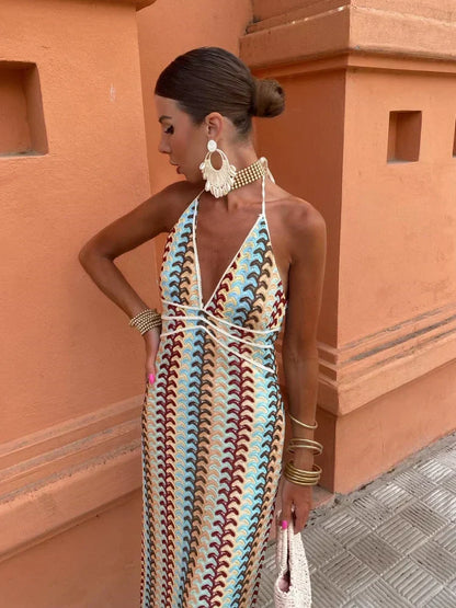 Dilara | Abito Maxi Senza Schiena