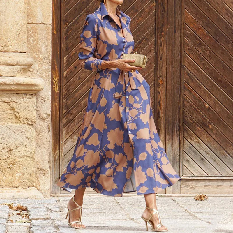 Floriza – Abito Stile Camicia Classica