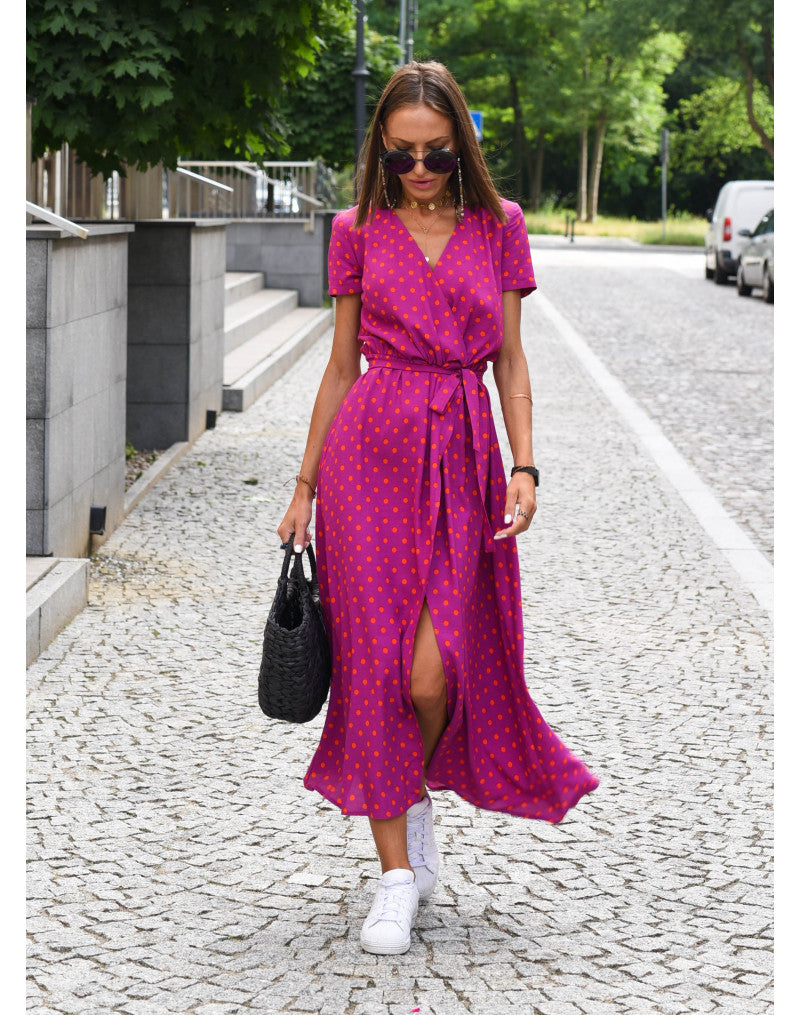 Yasmine | Abito elegante con scollo a V