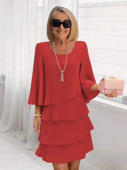 Catherine | Abito elegante e Comodo con Volant
