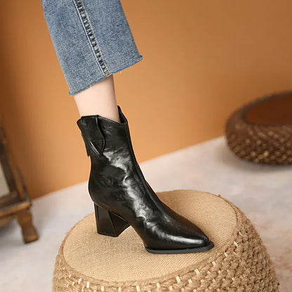 Stivaletti Chelsea con Tacco alto Vintage