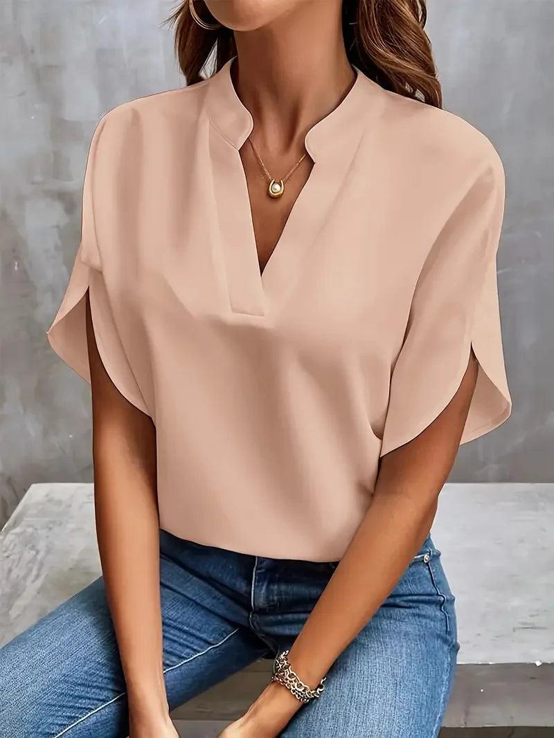 Bettina | Blusa fluida con scollo a V elegante