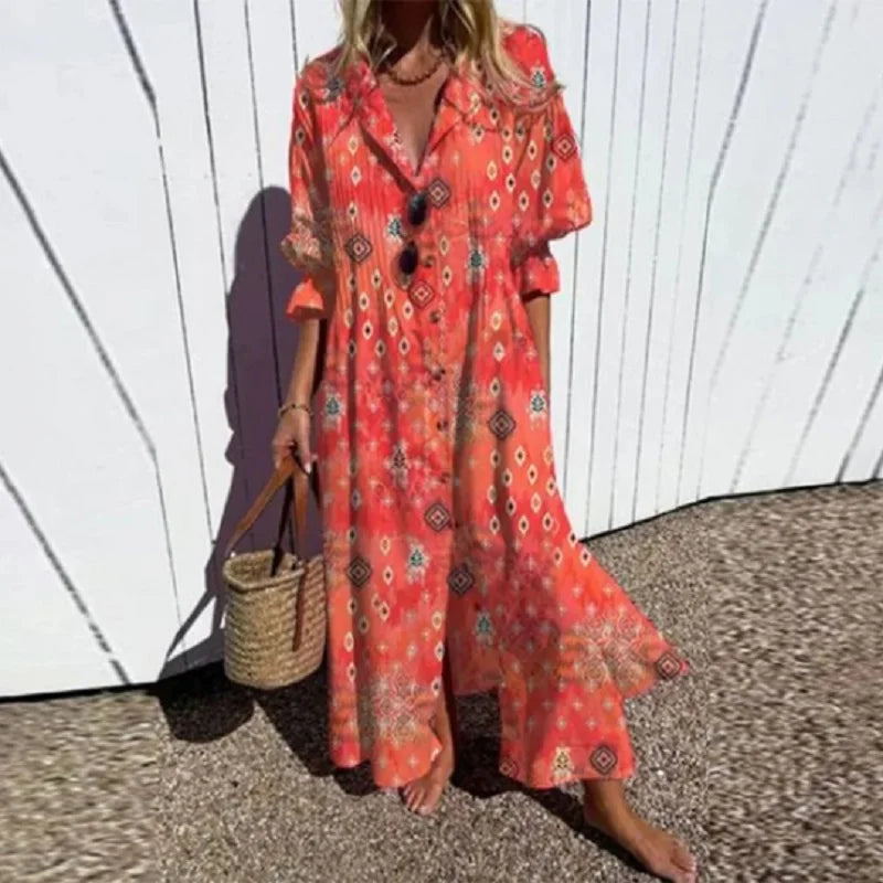 ISLA – ABITO MAXI BOTTONE BRISA COSTERA