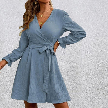 Semmy - Abito avvolgente elegante e senza tempo con scollo a V