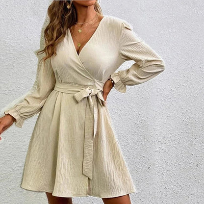 Semmy - Abito avvolgente elegante e senza tempo con scollo a V
