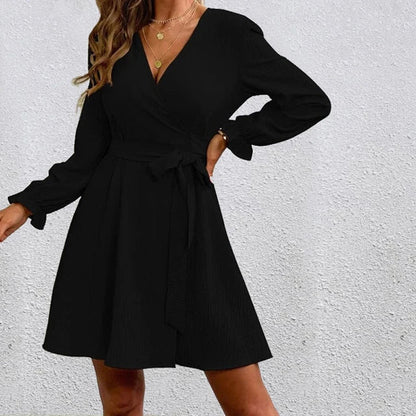 Semmy - Abito avvolgente elegante e senza tempo con scollo a V