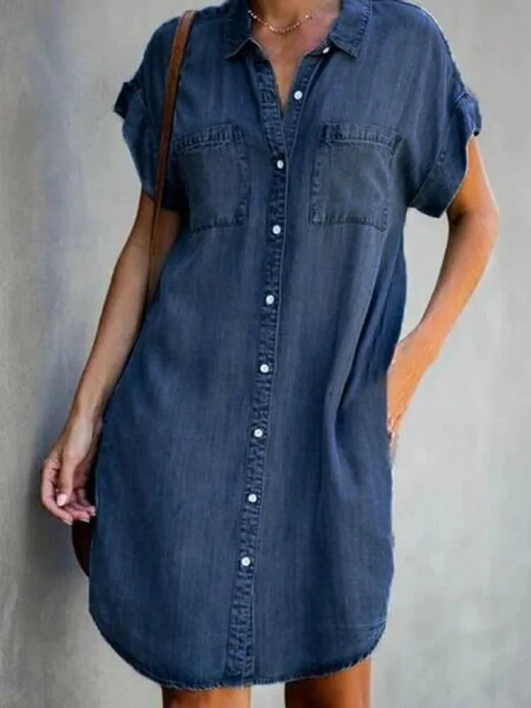 Jessa | Abito di Denim Senza tempo