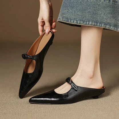 Wilda – Mules in pelle naturale