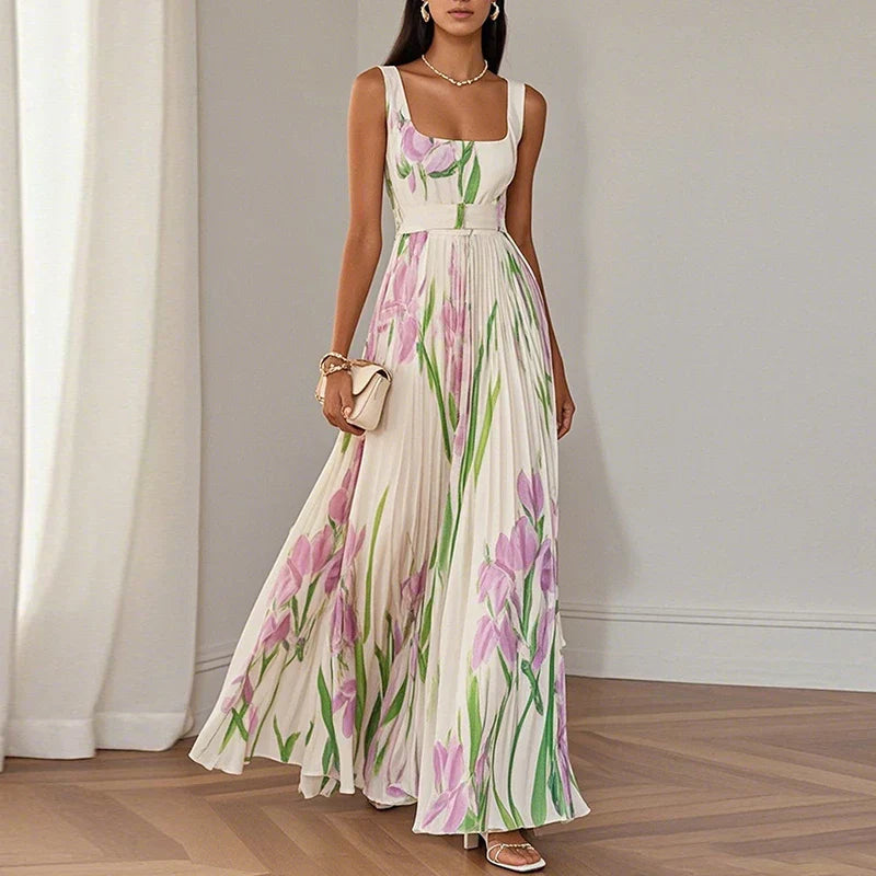 Claudia™ | Abito maxi A-Line Floreale