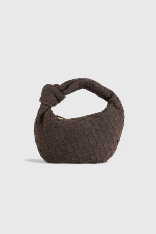 Remi – Mini Borsa Intrecciata con Dettaglio Nodo