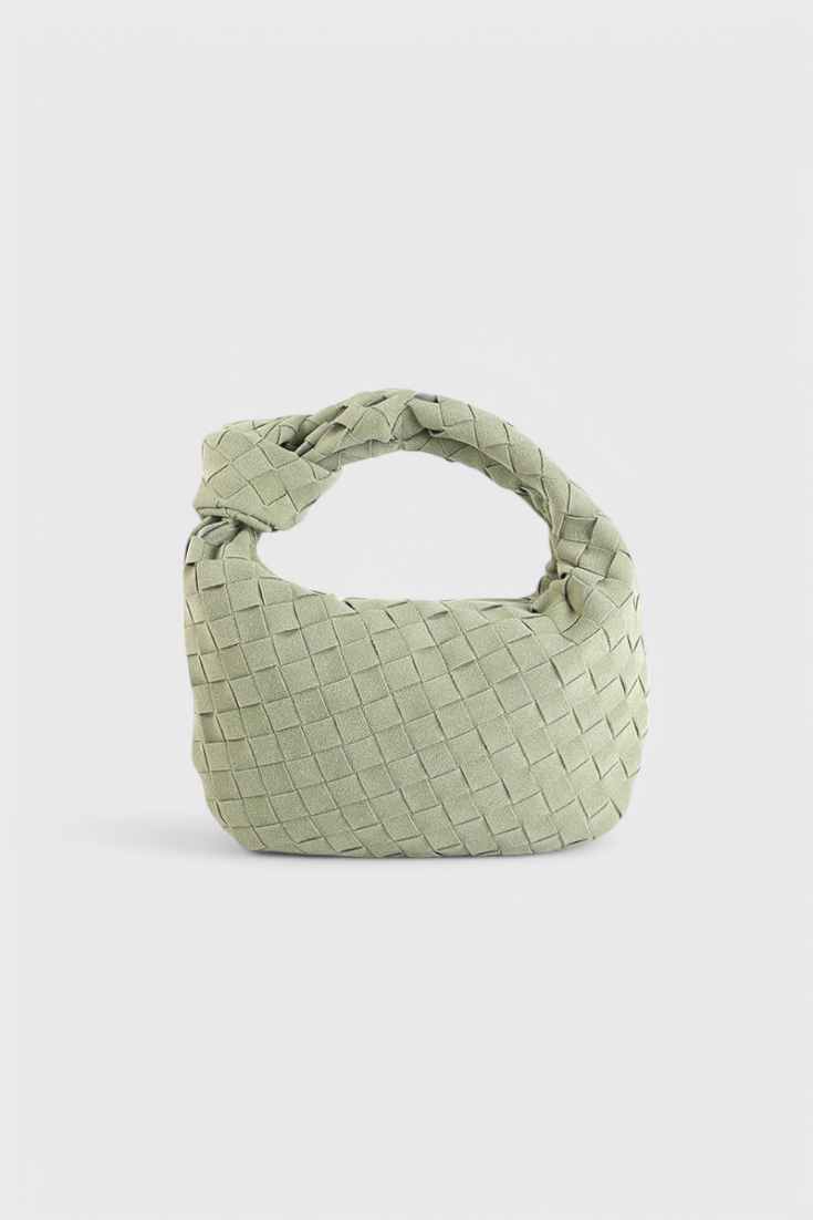 Remi – Mini Borsa Intrecciata con Dettaglio Nodo
