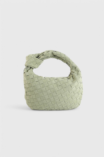 Remi – Mini Borsa Intrecciata con Dettaglio Nodo