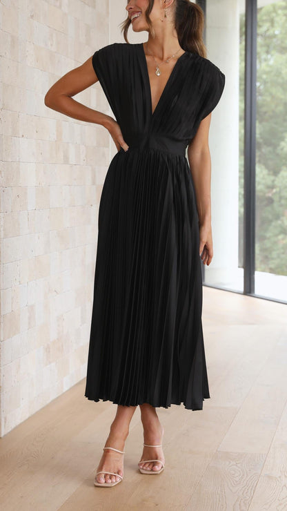 Viola | Elegante abito plissettato