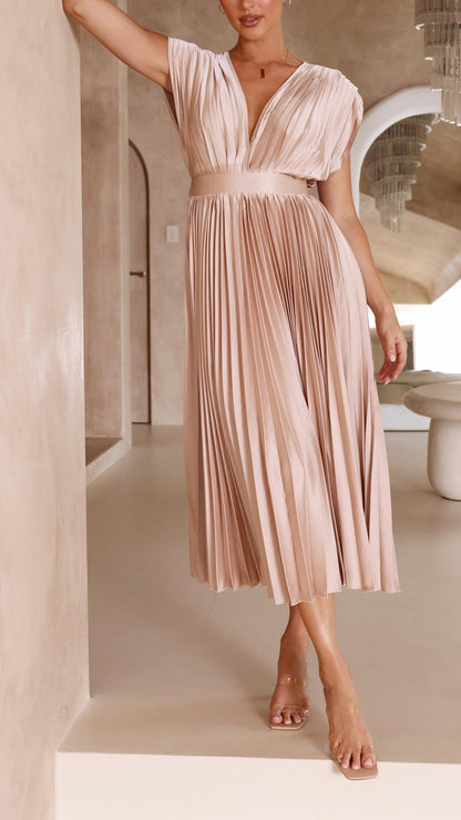 ALIYAH – ABITO MIDI PLISSETTATO ELEGANTE