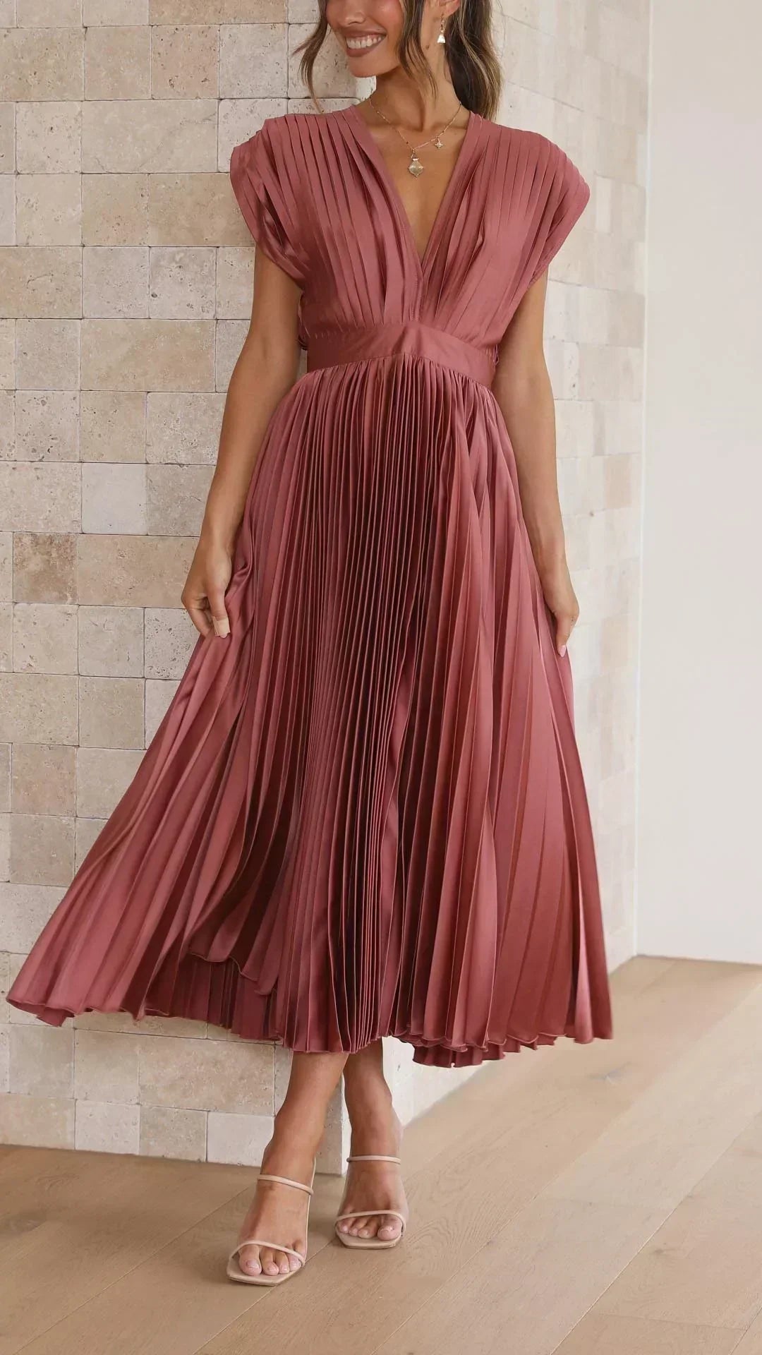 Alexis - Abito Plissettato Elegante