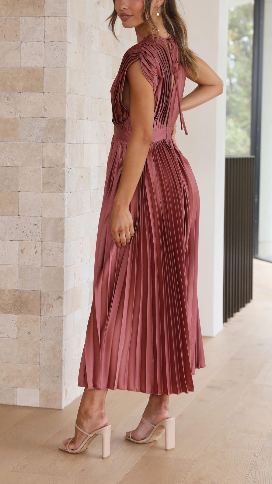 Alexis - Abito Plissettato Elegante