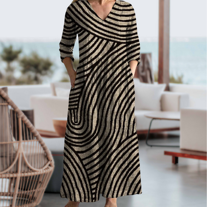 Kaida – Abito a Righe Vintage