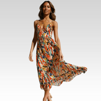 Chiara - Abito midi Colorido donna | Eleganza Estiva
