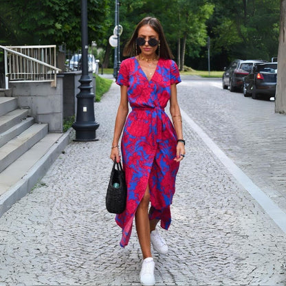 Yasmine | Abito elegante con scollo a V