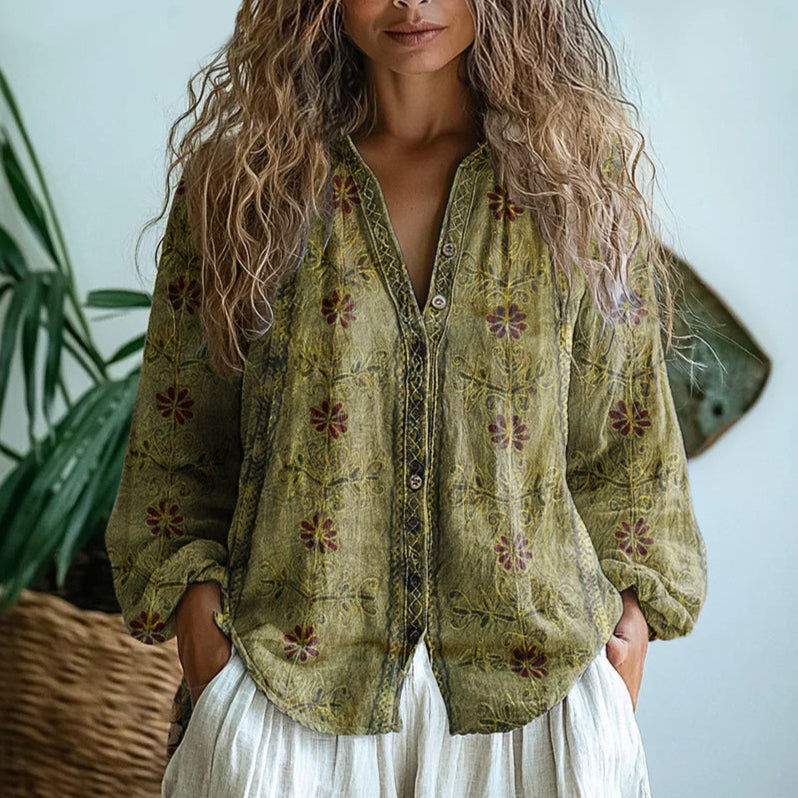 Ambre | Blusa Hoja Vintage