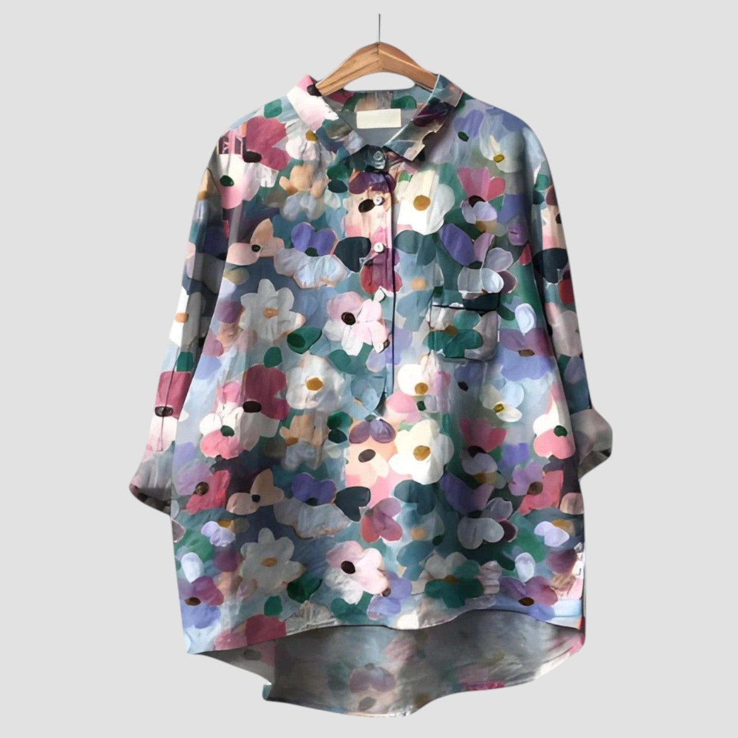 Calenya™ | 2025 – Blusa Floreale Acuarela
