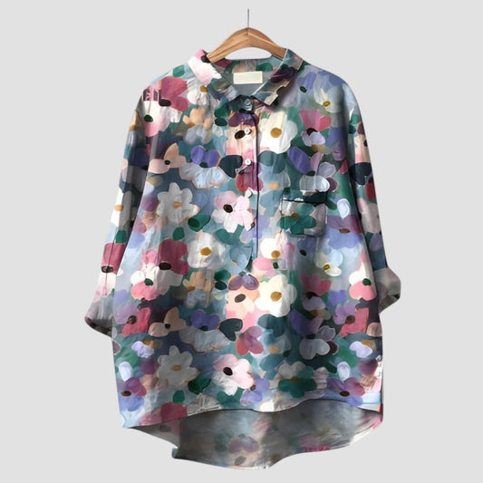 Calenya™ | 2025 – Blusa Floreale Acuarela